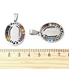 201 Stainless Steel Pendants STAS-V005-04P-3