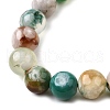 Natural Green Cherry Blossom Agate Beads Strands G-NH0061-A01-8mm-4