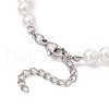 Handmade Lampwork Fruits & Shell Pearl Beaded Bracelets for Women BJEW-TA00650-4
