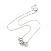 304 Stainless Steel Necklaces NJEW-M213-01P-2