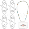 Beebeecraft 4Pcs 925 Sterling Silver Hook and S-Hook Clasps STER-BBC0007-04-1