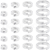 Beebeecraft 80Pcs 4 Styles Brass Split Rings KK-BBC0014-05-1
