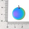 Ion Plating(IP) 304 Stainless Steel Pendants STAS-I311-32G-RC-3