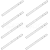 Beebeecraft 30Pcs 925 Sterling Silver Ear Stud Findings with 1Pc Double Sided Suede Fabric Silver Polishing Cloth FIND-BBC0015-87-1