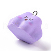 Opaque Resin Pendants RESI-D063-03G-3