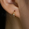 Elegant Vintage S925 Sterling Silver Hoop Earrings WG3298-1-1