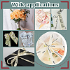   4 Rolls 4 Styles Polyester Musical Note & Piano Keys Printed Ribbon Sets OCOR-PH0004-65-6