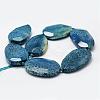 Natural Fossil Coral Beads Strands G-K180-F04-2