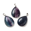 Natural Fluorite Pendants G-H285-04P-1