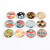 Half Round/Dome Pattern Photo Glass Flatback Cabochons for DIY Projects GGLA-Q037-14mm-43-1
