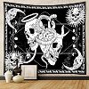 Snake & Skull Pattern Polyester Wall Hanging Tapestry SNAK-PW0001-45B-04-1