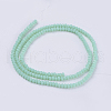 Opaque Solid Color Glass Bead Strands GLAA-F076-A09-2