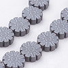 Non-magnetic Synthetic Hematite Beads Strands G-P341-03F-6x3mm-1