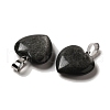 Natural Silver Obsidian Pendants G-Q438-25-2