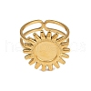 Stainless Steel Cuff Ring Findings PW-WG67428-11-4