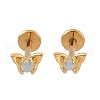 304 Stainless Steel Opal Stud Earrings EJEW-B143-01G-05-4