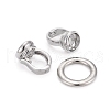 Brass Fold Over Clasps KK-F0297-23-NR-3