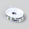 5 Yards Tennis Theme Polyester Printed Grosgrain Ribbon OCOR-WH20005-15A-2