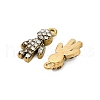304 Stainless Steel Rhinestone Pendant STAS-U047-12G-2