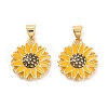 Rack Plating Brass Enamel Pendants KK-Z064-03G-1