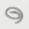 3.28 Feet 304 Stainless Steel Curb Chain Twist Link Chains X-CHS-K001-18-2.2mm-2