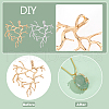  12Pcs 2 Colors Brass Pendants FIND-NB0005-27-4