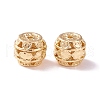 Brass Hollow Beads KK-P226-10CG-2