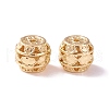 Brass Hollow Beads KK-P226-10CG-2