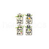 Wooden Pendant Decoration HJEW-WH0074-021-8