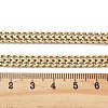 Ion Plating(IP) 304 Stainless Steel Wheat Chain Necklaces for Women NJEW-U019-01G-5