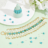  1 Strand Rectangle Synthetic Turquoise Beads Strands G-NB0005-57-4