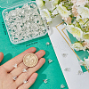 Beebeecraft 200Pcs Brass Bead Cap Bails KK-BBC0015-06S-3