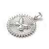 Brass Micro Pave Cubic Zirconia Pendants KK-H455-25P-2