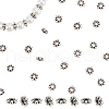 100Pcs Tibetan Style Alloy Beads Flower Spacer Beads TIBEB-LP0001-03-1
