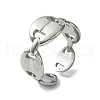 304 Stainless Steel Open Cuff Ring RJEW-L110-018P-1