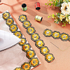Polyester Lace Trim OCOR-WH0068-52A-5
