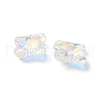 Electroplated Glass Pendants EGLA-M029-01-04-4