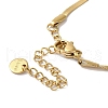 304 Stainless Steel Snake Chain Necklaces NJEW-I126-11G-3