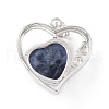 Natural Sodalite Pendants G-C236-01G-P-RS-3