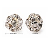 Brass Rhinestone Beads RB-H034-4-2