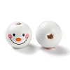 Printed Wood European Beads WOOD-Z002-02B-2