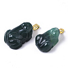 Natural Agate Pendants G-R459-007-4