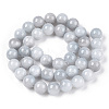Natural Dyed Yellow Jade Beads Strands G-R271-12mm-YXS18-01-2