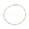 Brass Ball Choker Necklaces for Women NJEW-M079-06G-4