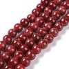 Dyed Natural Jade Beads Strands G-D434-4mm-08-1-2