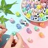 Two Tone Plating Acrylic Beads MACR-CJC0004-26-4