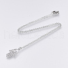 Non-Tarnish 201 Stainless Steel Pendant Necklaces NJEW-T009-JN135-40-1-2