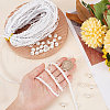CRASPIRE 50Pcs Plastic Imitation Pearl Shank Buttons FIND-CP0001-08-3