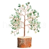 Natural Green Aventurine Chips Tree of Life Decorations PW-WG59627-03-1