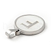 304 Stainless Steel with White Shell Pendants STAS-G268-01F-P-3